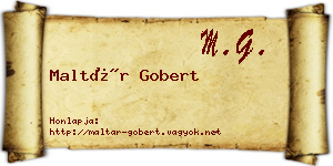 Maltár Gobert névjegykártya